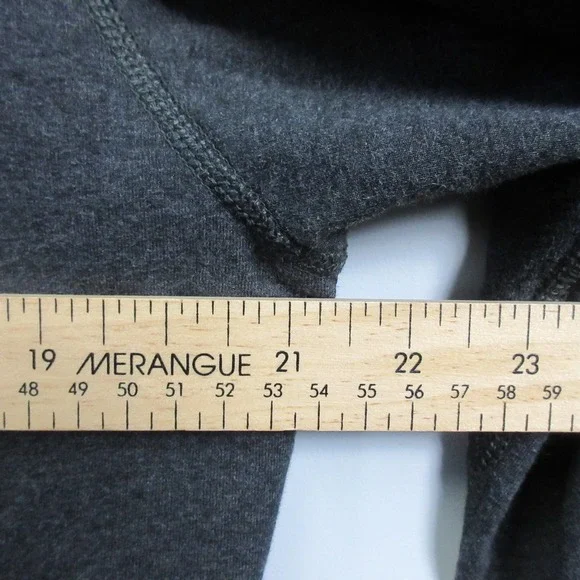 Lululemon Men Charcoal Gray Full Zip Hoodie Athleisure Activewear Size L Lounge - Picture 4 of 9